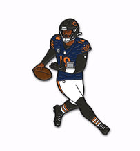Load image into Gallery viewer, Chicago Bears Quarterback Enamel Pin & Croc Charm – 45x29mm