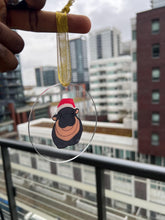 Load image into Gallery viewer, Moo Deng Pygmy Hippo Enamel Pin. Christmas Ornament & Clog Charm – 35 x 32mm collectables perfect stocking stuffer (Buy 5 get 1 free )