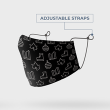 Load image into Gallery viewer, Canadian Themed Christmas Face masks with adjustable straps 4 Colours