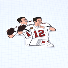 Load image into Gallery viewer, (Setof 5) Tom Brady Tampa Bay Buccaneers Keychain