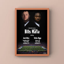 Load image into Gallery viewer, Bills Mafia Poster Stefon Diggs , Josh Allen Buffalo Bills