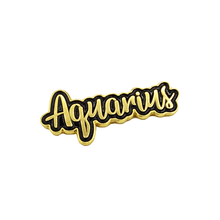 Load image into Gallery viewer, Aquarius Zodiac enamel pin