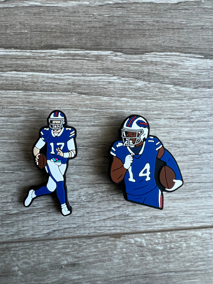 Bills Mafia rubber charms for clogs Stefon Diggs , Josh Allen Buffalo Bills