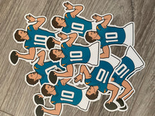 Load image into Gallery viewer, Copy of (5 pack) Justin Herbert Los Angeles Chargers Quarterback stickers