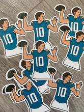 Load image into Gallery viewer, Copy of (5 pack) Justin Herbert Los Angeles Chargers Quarterback stickers
