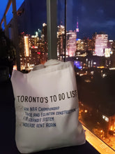 Load image into Gallery viewer, Toronto to do list  Tote bag 2019