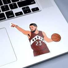 Load image into Gallery viewer, Fred VanVleet Toronto Raptors Stickers ( 5 pack)