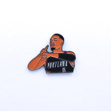 Load image into Gallery viewer, Damian Lillard Portland Trailblazers Soft Enamel Pin + 2 Stickers Gift Set