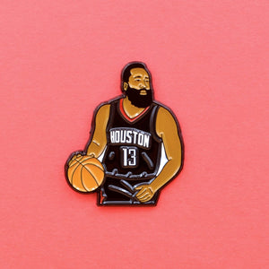 James Harden Houston Rockets Soft Enamel Pin