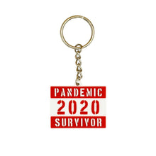 Load image into Gallery viewer, Pandemic Survivor 2020 Quarantine Keychain / Key Holder ( Canada Day Edition, Green , Black )