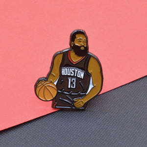 James Harden Houston Rockets Soft Enamel Pin