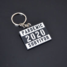 Load image into Gallery viewer, Pandemic Survivor 2020 Quarantine Keychain / Key Holder ( Canada Day Edition, Green , Black )