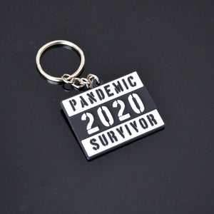 Pandemic Survivor 2020 Quarantine Keychain / Key Holder ( Canada Day Edition, Green , Black )