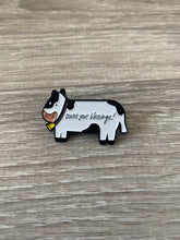 Load image into Gallery viewer, Cow Pin, Cownt Your Blessings enamel Pins &amp; Stickers