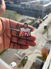 Load image into Gallery viewer, Travis Kelce Clog Charms and Soft enamel pin, Limited Edition swifty charm for Kansas City Chiefs tight end buy 5 get 1 free