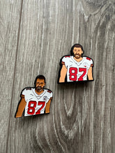 Load image into Gallery viewer, Travis Kelce Clog Charms and Soft enamel pin, Limited Edition swifty charm for Kansas City Chiefs tight end buy 5 get 1 free