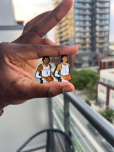 Load image into Gallery viewer, Victor Wembanyama clog charm and enamel pins San Antonio Spurs basketball collectables perfect stocking stuffer (Buy 5 get 1 free )