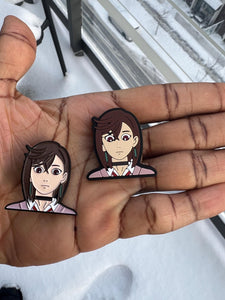 DanDadan character enamel pin and clog charms
, Momo Ayase