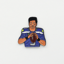 Load image into Gallery viewer, Russell Wilson Seattle Seahawks soft enamel pin