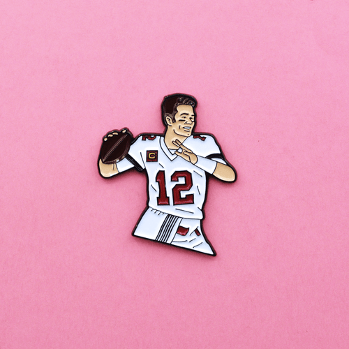 Tom Brady Tampa Bay Buccaneers Soft Enamel Pin