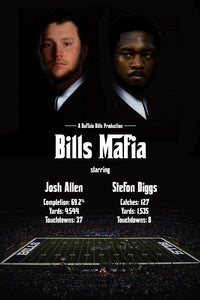 Bills Mafia Poster Stefon Diggs , Josh Allen Buffalo Bills