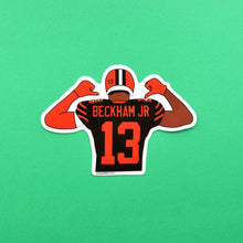 Load image into Gallery viewer, (Pack of 5) Odell Beckham Jr Cleveland Brown Stickers