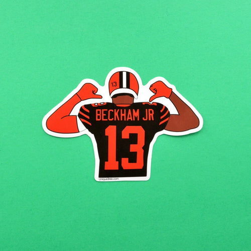 (Pack of 5) Odell Beckham Jr Cleveland Brown Stickers