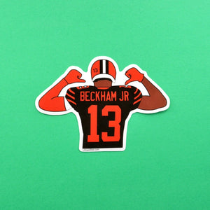 (Pack of 5) Odell Beckham Jr Cleveland Brown Stickers