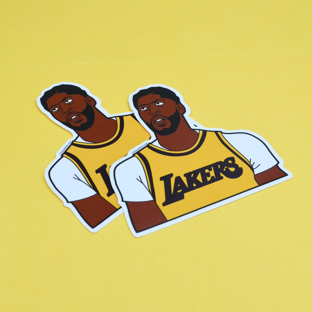 (Set of 5) Anthony Davis LA Lakers Stickers