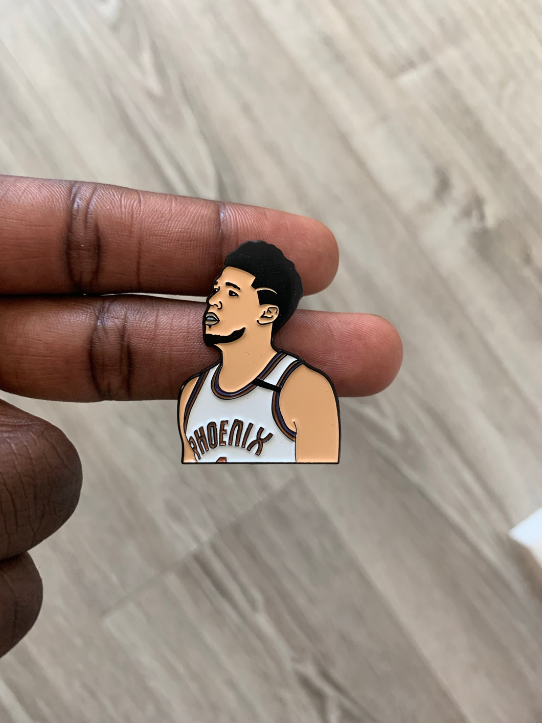 Devin Booker Phoenix Suns Soft Enamel Pin + Stickers Western Conference Champion