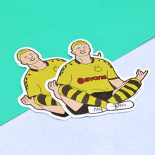 Load image into Gallery viewer, (SET OF 5) Erling Haaland Dortmund Yoga Pose Stickers
