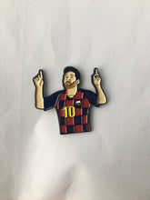 Load image into Gallery viewer, Messi celebration soft enamel pin