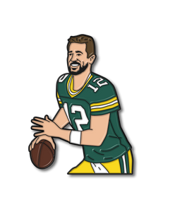 Aaron Rodgers Green Bay Packers Soft Enamel Pin