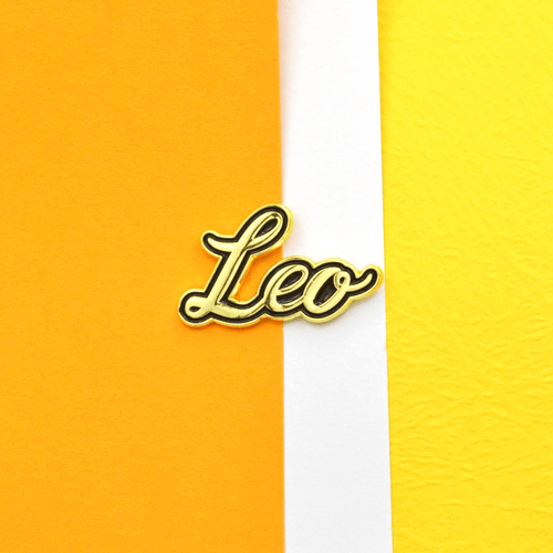 Leo Zodiac enamel pin