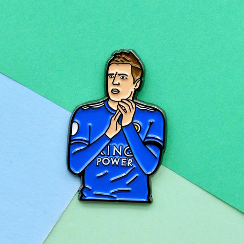 Jamie Vardy Leicester Enamel pin