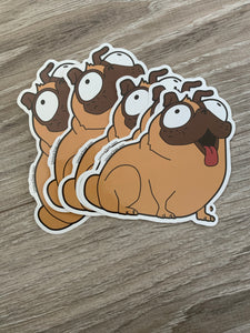 pug life Dog stickers
