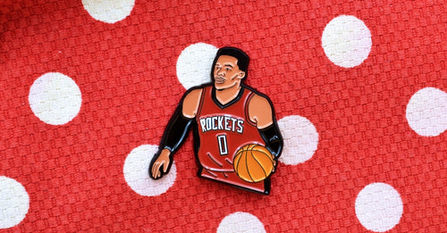 Russel Westbrook Rockets Soft Enamel Pin