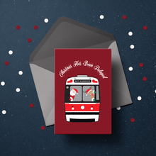 Load image into Gallery viewer, Christmas Holiday Cards Toronto Transit Delay ( 4 COLOURS)
