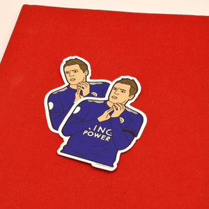 (Pack of 5)Jamie Vardy Leicester stickers