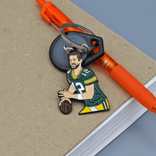 Load image into Gallery viewer, Aaron Rodgers Green Bay Packers Keychain