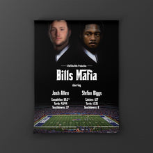 Load image into Gallery viewer, Bills Mafia Poster Stefon Diggs , Josh Allen Buffalo Bills