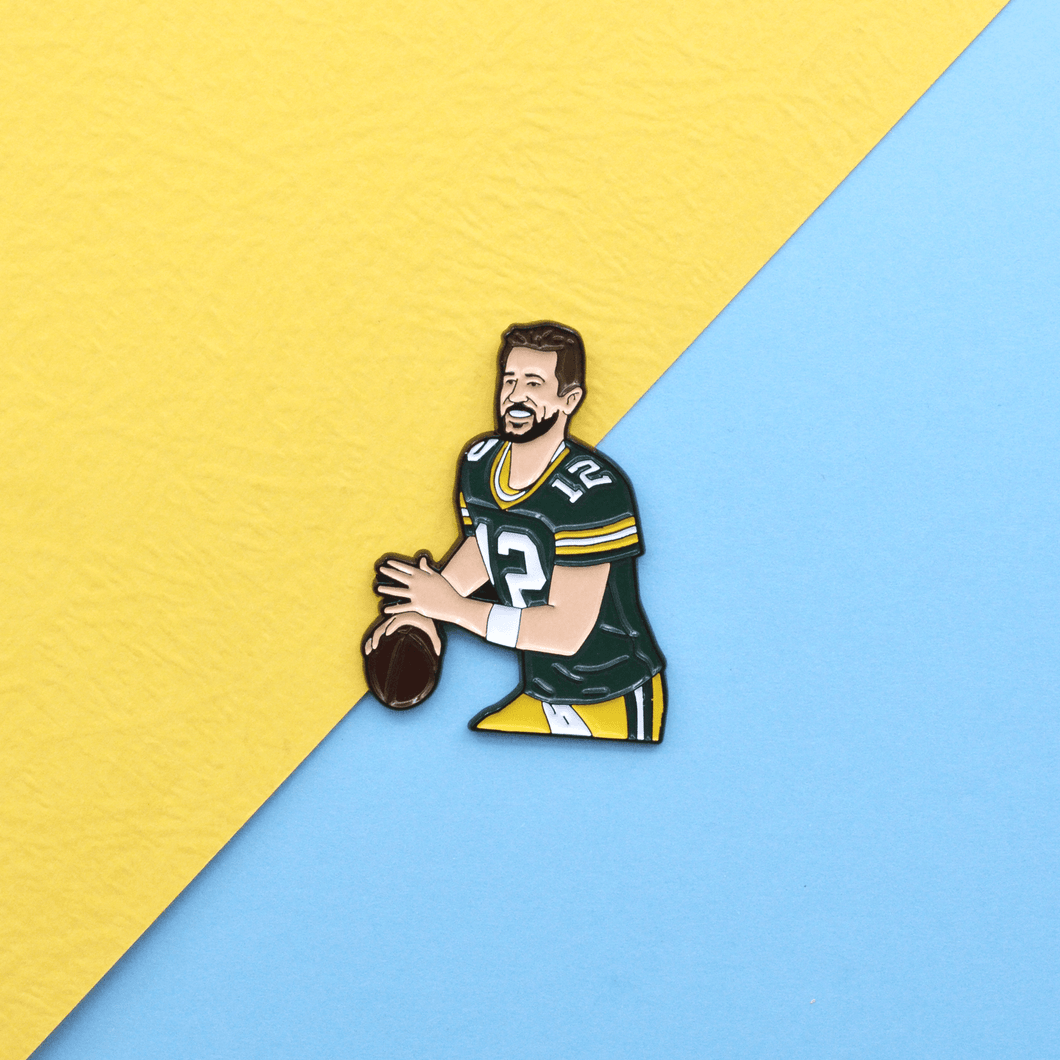 Aaron Rodgers Green Bay Packers Soft Enamel Pin