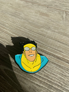 invincible super hero soft enamel pin