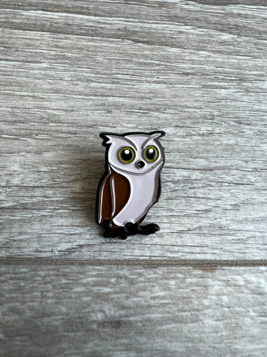 owl enamel pin