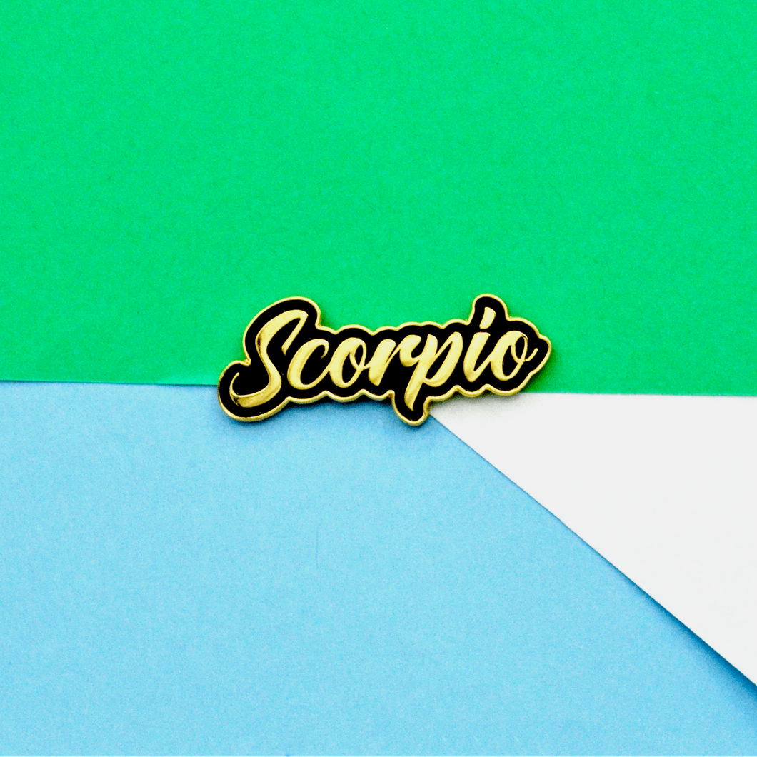 Zodiac Scorpio Astrology Soft Enamel Pin