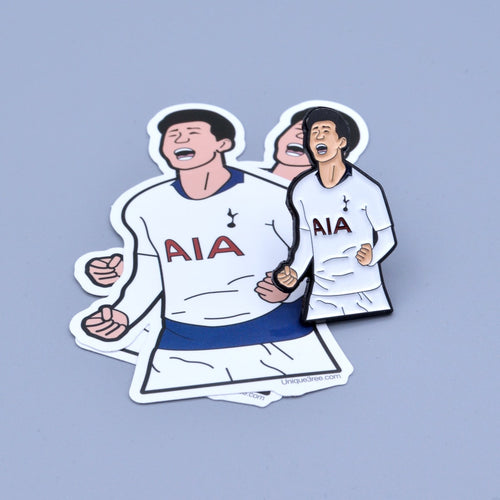 (Set of 5) Son Heung-min Tottenham Stickers ( 2 colours )