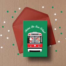 Load image into Gallery viewer, Christmas Holiday Cards Toronto Transit Delay ( 4 COLOURS)