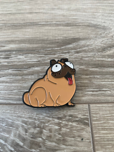 pug enamel pin