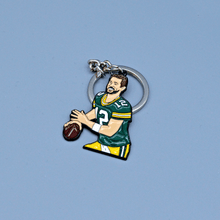Load image into Gallery viewer, Aaron Rodgers Green Bay Packers Keychain